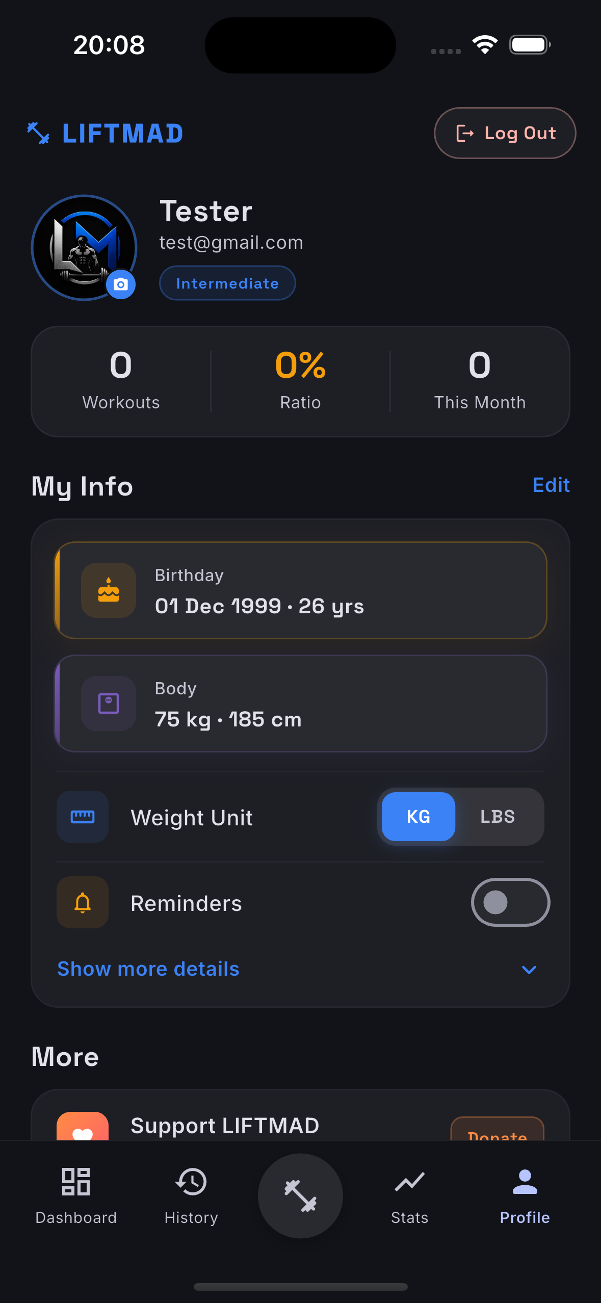 Profile & Stats